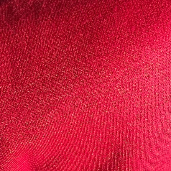 Bcbg Max Azeris red blazer with gold thread accent size 10 - Picture 7 of 10